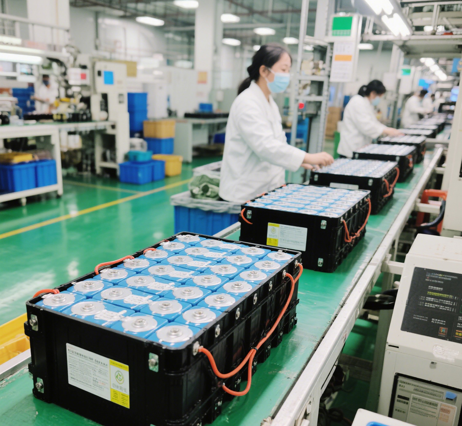  电池包生产车间​